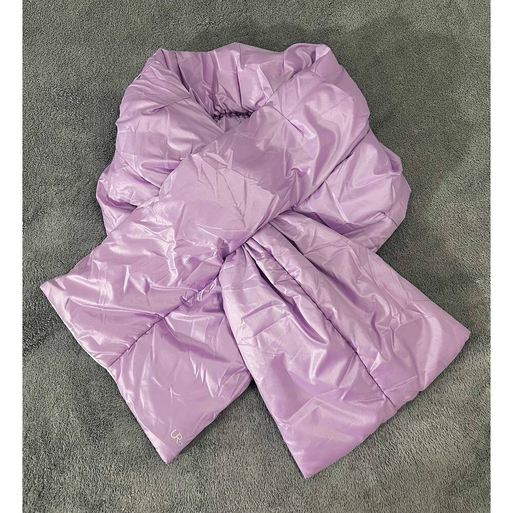 UR Powered Reflection All Weather Puffer Scarf Lilac Pull Through Design